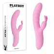 Playboy Pleasure RUB ME RIGHT - Pink 23.2 cm USB Rechargeable Thrusting Rabbit Vibrator - VIBRATORS