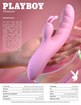 Playboy Pleasure RUB ME RIGHT - Thrusting Rabbit Vibrator - VIBRATORS
