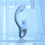 Playboy Pleasure SAPPHIRE SKY Vibrator with Double Tongue Stimulator - Naughty by Nature Adult Store