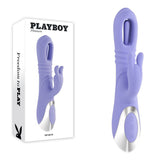 Playboy Pleasure Tap Me In Purple Rabbit Vibrator - VIBRATORS