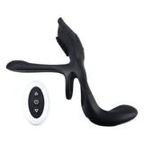 Playboy Pleasure The 3 Way - Vibrating Cock Ring with Wireless Remote - COCK RINGS