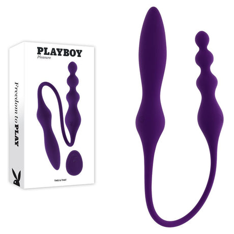 Playboy Pleasure This And That Purple DualEnded Vibrator - VIBRATORS