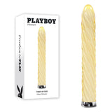Playboy Pleasure TWIST OF FATE - Yellow Glass Rechargeable Vibrator - VIBRATORS