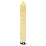 Playboy Pleasure TWIST OF FATE - Yellow Glass Rechargeable Vibrator - VIBRATORS