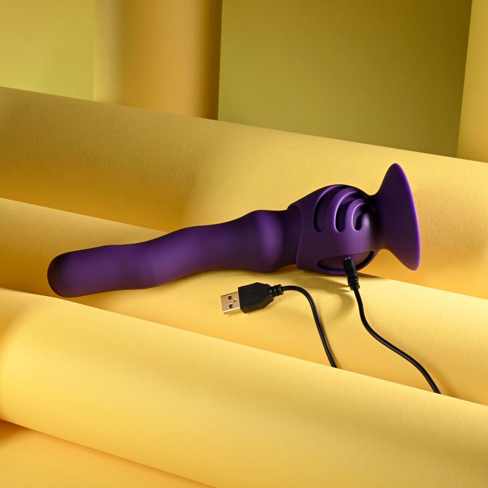 Playboy Pleasure Wiggle It Purple Wiggling Vibrator - VIBRATORS