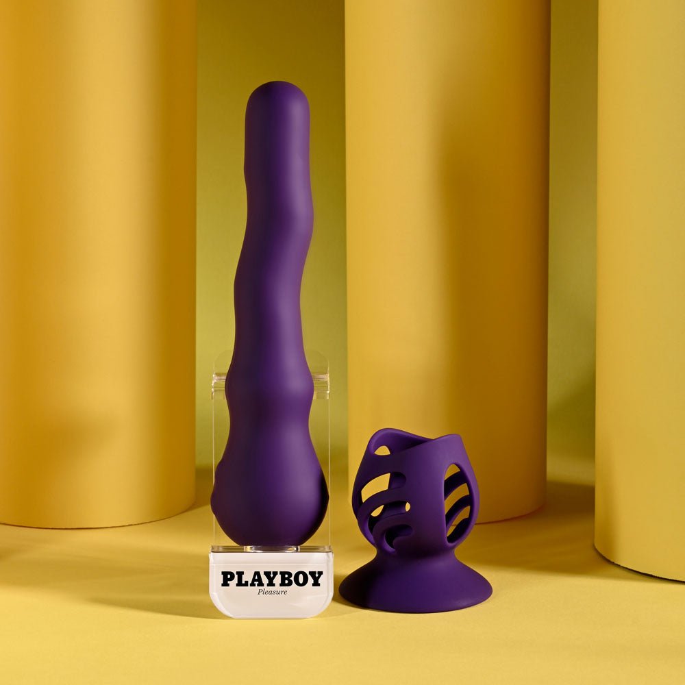 Playboy Pleasure Wiggle It Purple Wiggling Vibrator - VIBRATORS