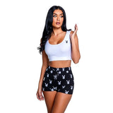 Playboy Slumber Bunny 2 Pc Set Black - Lingerie