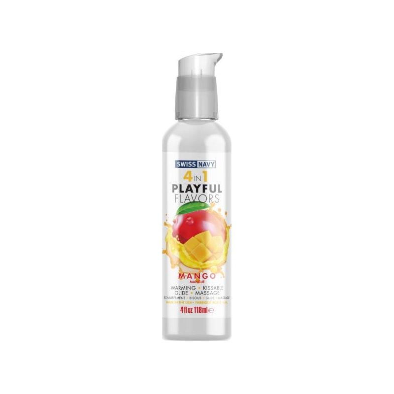 Playful Flavours 4 In 1 Mango 4oz/118ml - Lotions & Potions