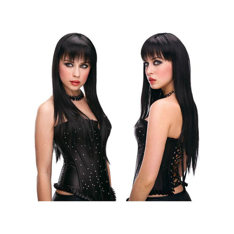 PLEASURE WIGS Amber - Black - Black Wig - LINGERIE & BODY WEAR