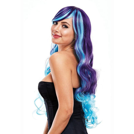 PLEASURE WIGS Ashley - Purple/Blue - LINGERIE & BODY WEAR