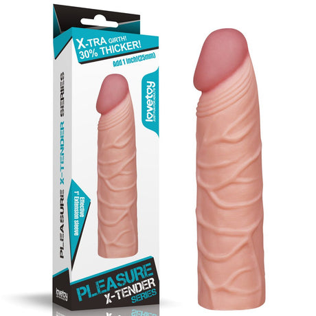 Pleasure X - Tender 1'' Sleeve - 2.5 cm (1'') Penis Extension - SLEEVES