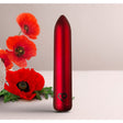 Red Bullet Vibrator - Poppy Red Rechargeable Mini Vibe - bullet vibrator