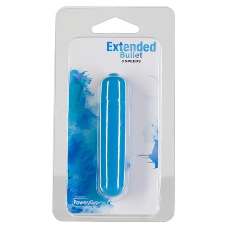 Power Bullet Extended 9cm 3 Speed Teal - Adult Toys