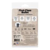 Power Bullet First Class 6cm Rechargeable w Crystal Silver - Adult Toys