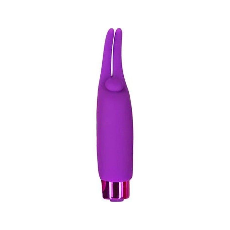 Power Bullet Teasing Tongue w Rechargeable Bullet Purple - Adult Toys