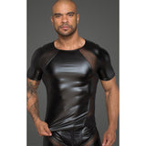 Power Wetlook Men T-shirt With 3D Net - Lingerie