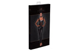Power Wetlook Overall w Tulle Panel - Lingerie