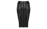 Power Wetlook Pencil Skirt w Long Zipper - Naughty by Nature Adult Store