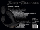 Zero Tolerance Strapped & Tapped - Black USB Rechargeable Heating Anal Plug with Cock Ring - Naughty by Nature Adult Store