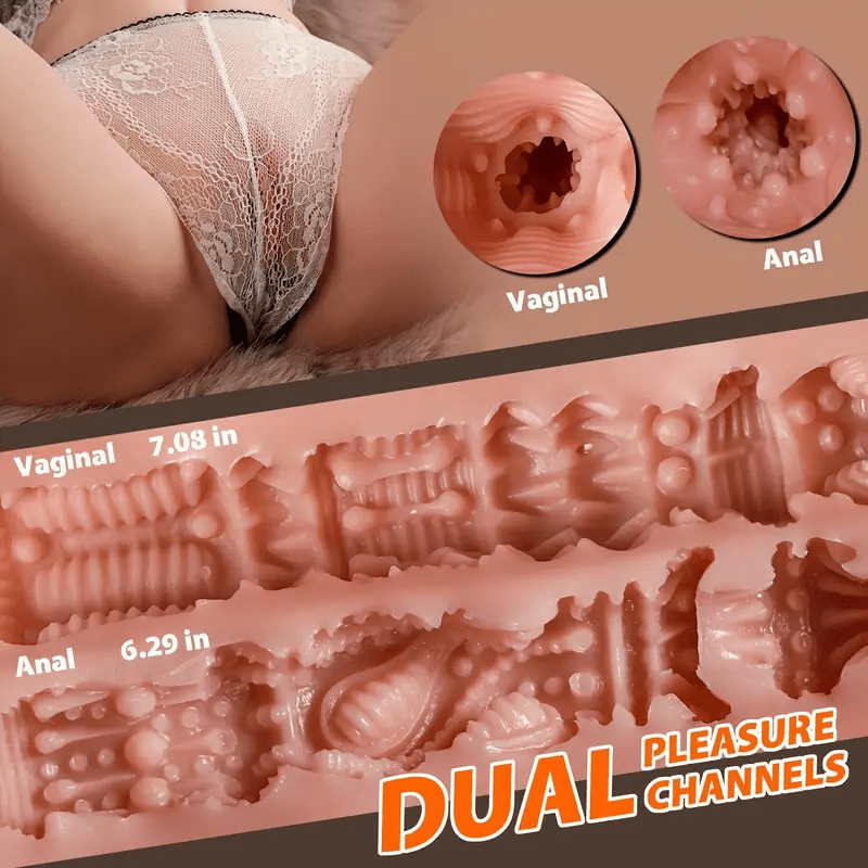 Pre Order Realistic 3 - in - 1 Sex Doll Torso with Dual Tunnels - Sex Doll