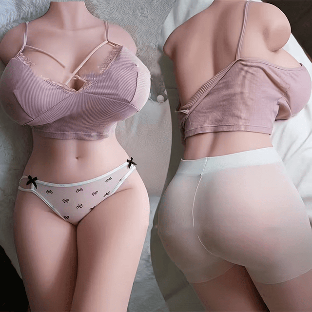 Pre Order Realistic TPE Big Boobs Half Body Sex Doll, Dual Channels - Sex Doll