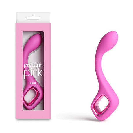 Pretty in Pink Lace USB Rechargeable Vibrator 18.7 cm Pink - VIBRATORS