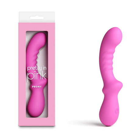 Pretty in Pink Peony USB Rechargeable Vibrator 19.8 cm - VIBRATORS