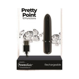 Pretty Point 4in Power Bullet Black - Adult Toys