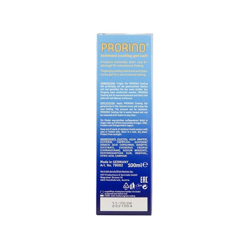 PRORINO Cooling Gel Soft 100ml - Naughty by Nature Adult Store