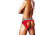 Prowler Open Back Brief Red/White - Lingerie