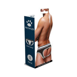 Prowler Open Back Brief White/Black - Lingerie