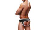 Prowler Open Brief Black/White - Lingerie