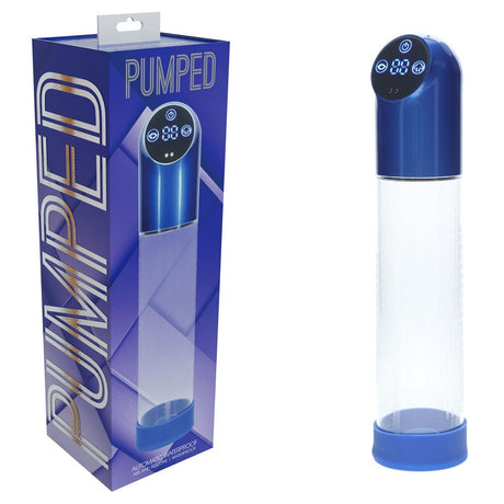 PUMPED Automatic Waterproof Pump - Metal Blue - PUMPS - Naughty by Nature Adult Store