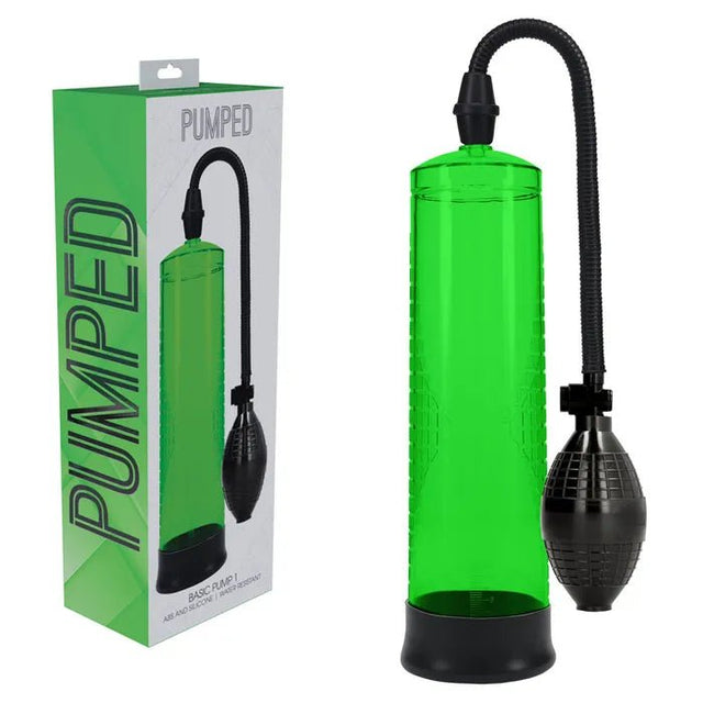 PUMPED Basic Pump 1 - Green - Green Penis Pump - PUMPS