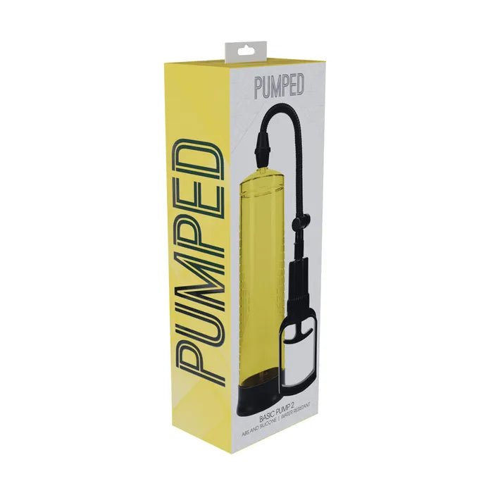 PUMPED Basic Pump 2 - Yellow - Yellow Penis Pump - PUMPS