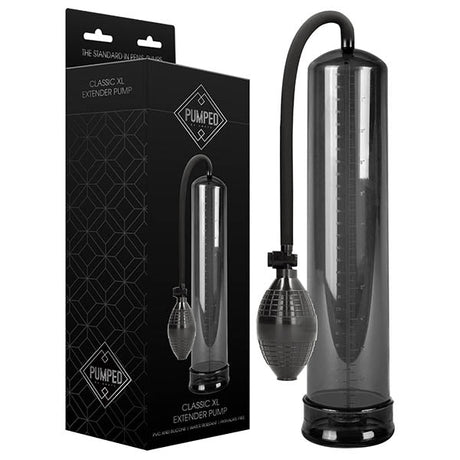 Pumped Classic XL Extender Pump - Black Large Sized Penis Pump - PUMPS