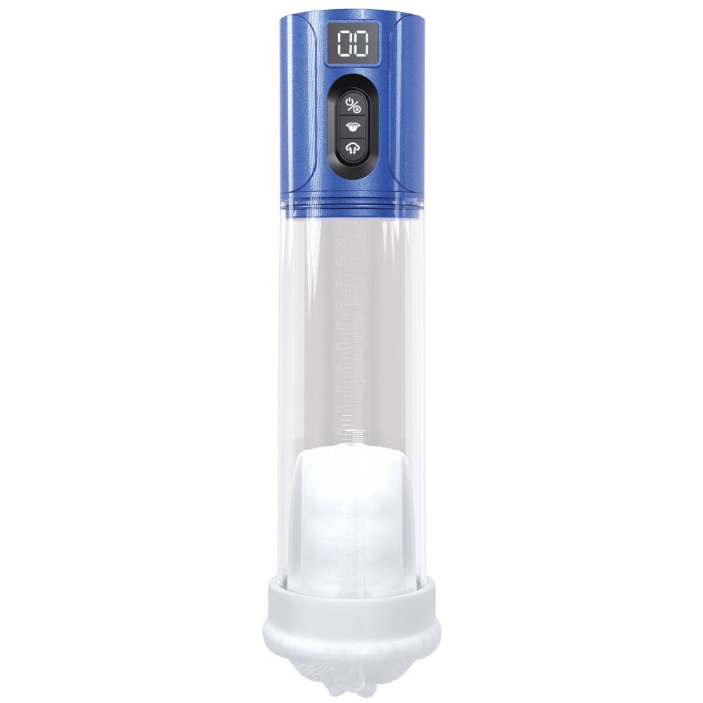 PUMPED HyperLift - Metallic Blue/Clear Rechargeable Auto Pump - Naughty by Nature Adult Store