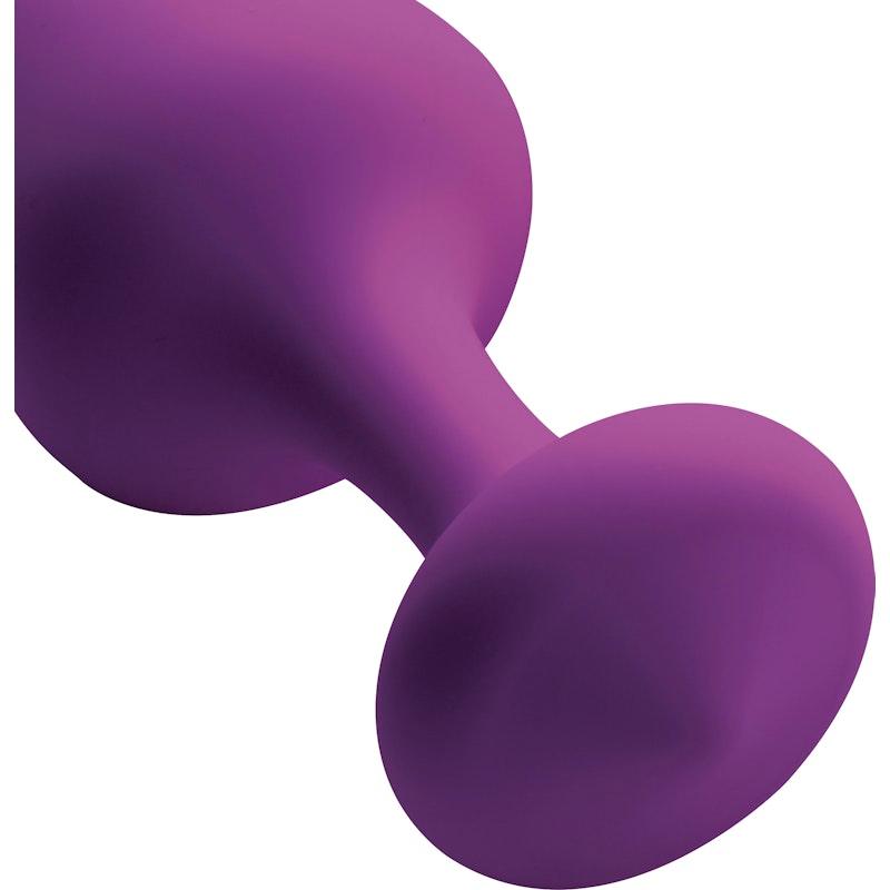 Purple Pleasures 3 Pc Silicone Anal Plugs - Adult Toys