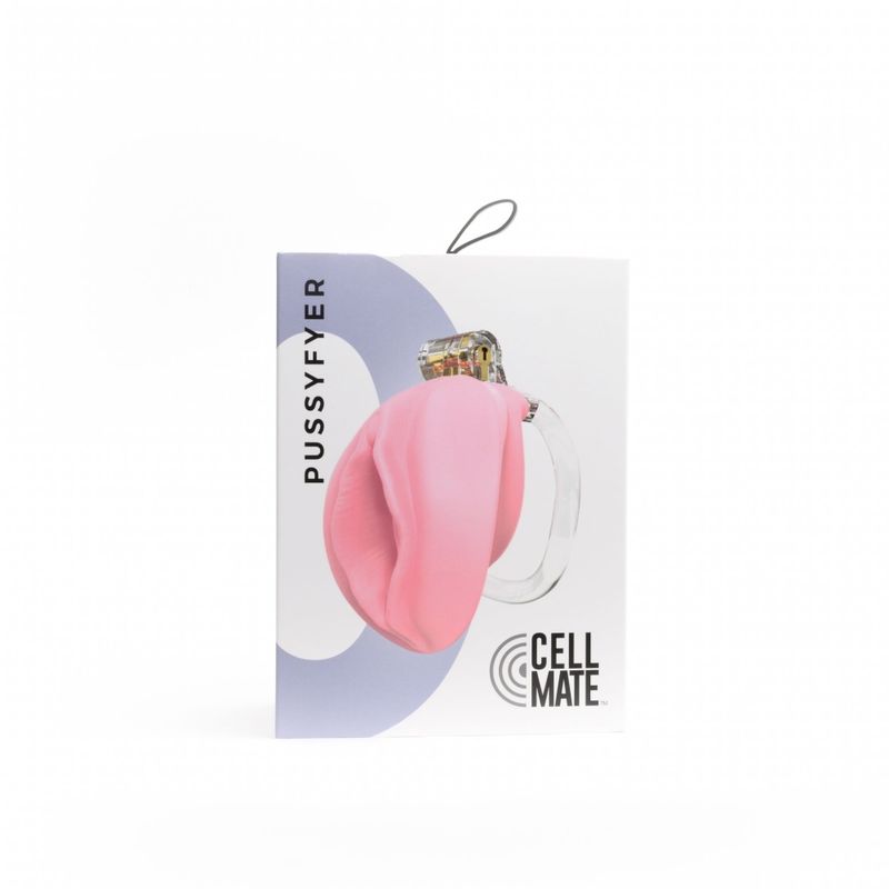 Pussyfyer Pink Pussy Chastity Cage - Adult Toys