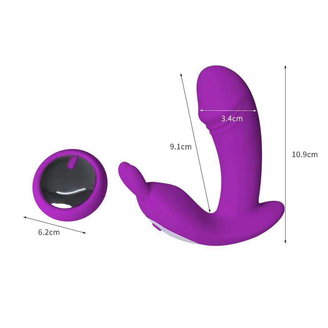 Rabbit Vibrator Wireless Control Clit Dildo Rechargeable - Naughty by Nature Adult Store