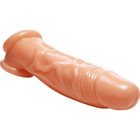 Realistic Flesh Penis Enhancer and Ball Stretcher - Adult Toys