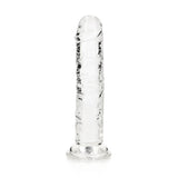 REALROCK 15.5 cm Straight Dildo - Clear - DONGS