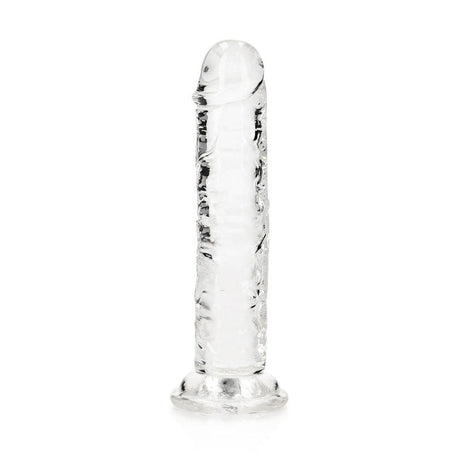 REALROCK 15.5 cm Straight Dildo - Clear - DONGS