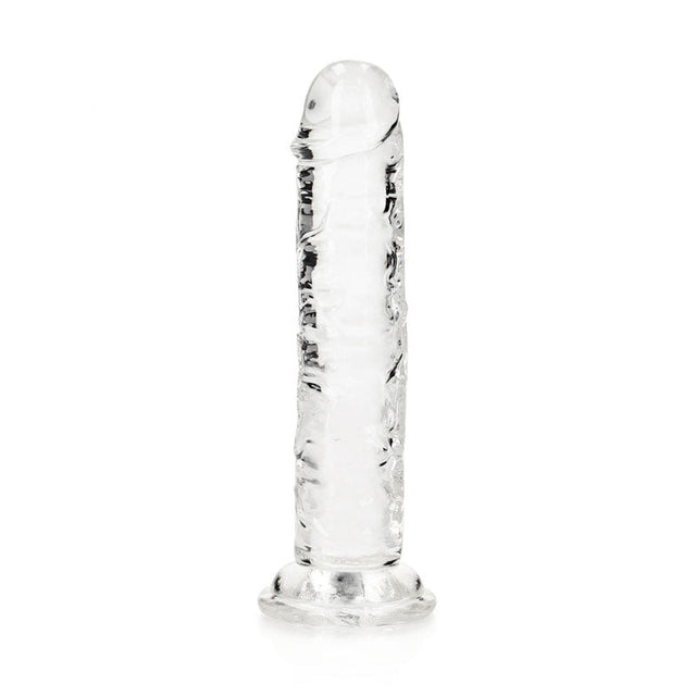 REALROCK 15.5 cm Straight Dildo - Clear - DONGS