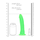 REALROCK 18 cm Slim Glow in the Dark Neon - Green - DONGS - Naughty by Nature Adult Store