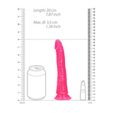 REALROCK 18 cm Slim Glow in the Dark Neon - Pink - DONGS - Naughty by Nature Adult Store