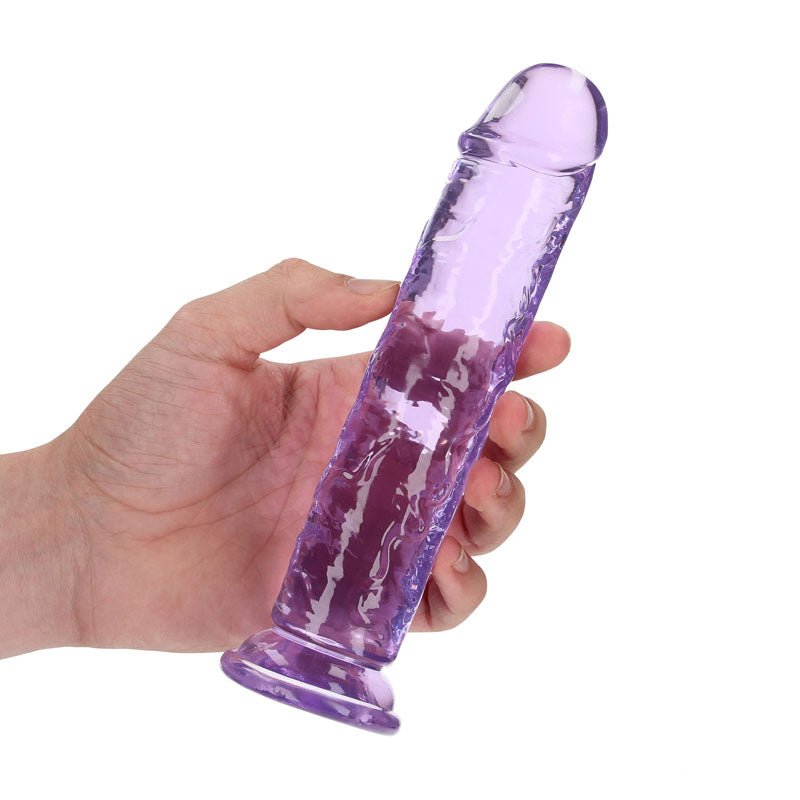REALROCK 18 cm Straight Dildo - Purple 18 cm (7'') Dong - DONGS - Naughty by Nature Adult Store