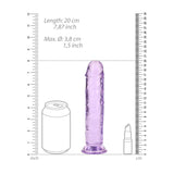 REALROCK 18 cm Straight Dildo - Purple 18 cm (7'') Dong - DONGS - Naughty by Nature Adult Store