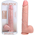 RealRock 38cm Extra Long Dildo With Balls Flesh 15 Inch - DONGS