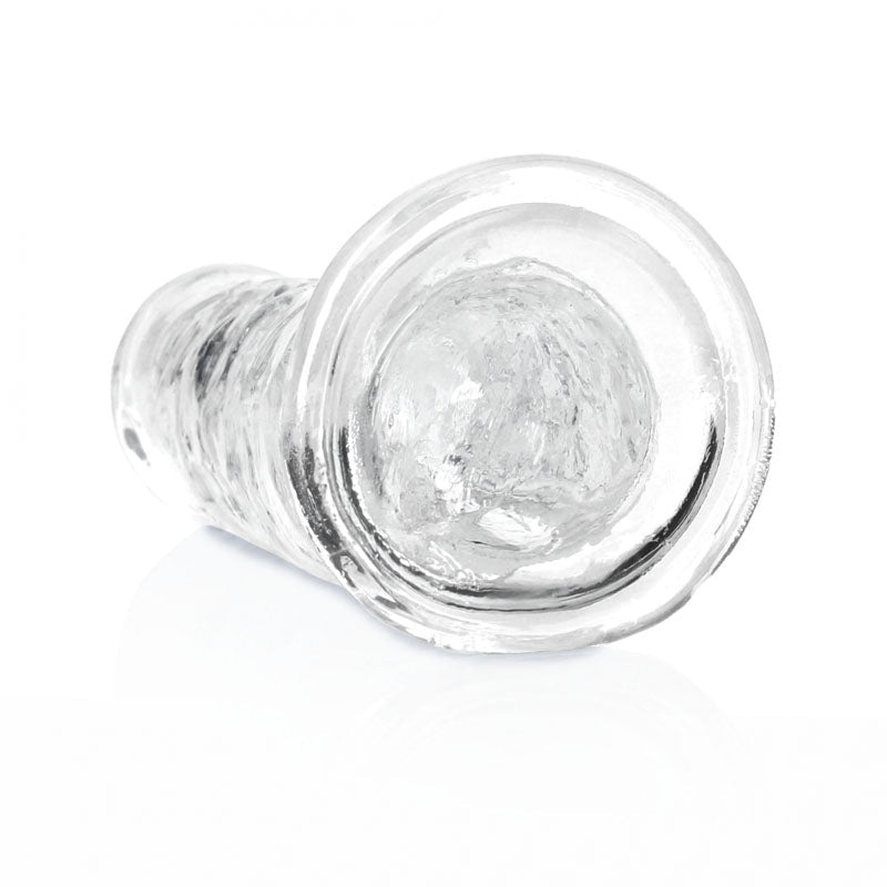 RealRock 7 Inch Straight Clear Dildo with Suction Cup – Shots Toys - DONGS